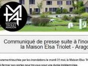 Maison Elsa TRIOLET ARAGON inondée- victime inondations-