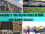 Concours: parfait ensemble voyage, d’une valeur totale 800$ avec Always Discreet