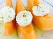 recette tres simple avec melon chevre