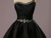 Chic belle robe noire pour invitées mariage