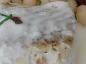 Filet lieu, crème cocos tomate ciboulette