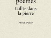 (note lecture) Patrick Dubost, poèmes taillés dans pierre", Béatrice Machet