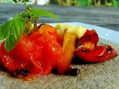 Galettes sarrasin piperade avec tomate blanchie herbes