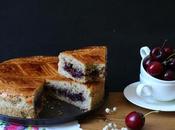 Gâteau basque confiture cerises noires