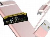 Offre privilège -50% câble recharge micro Lightning