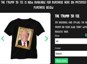 T-shirt Trump avec vrais cheveux disponible