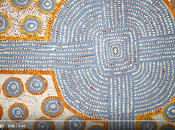 pointillisme dans l'art aborigène dot-painting)