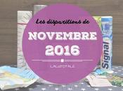 disparitions Novembre 2016