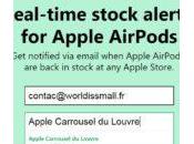 AirPods soyez alerté leur disponibilité Apple Store