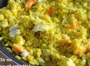 Risotto poisson crevettes parfumé curcuma