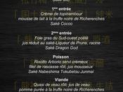 Menu Saké chez Nègrevergne
