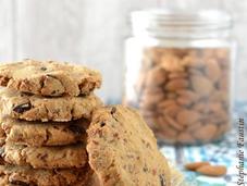 Cookies l'okara d'amande, abricots secs pépites chocolat noir {sans gluten}