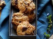 Cookies vegan chocolat, banane beurre cacahuète