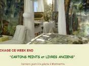 Galerie Chantal CHIRAC cartons peints livres anciens jusqu’au Avril 2017