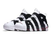 Nike Uptempo White Black Varsity
