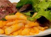 Côte d’agneau St-George grillée salsifis sautés.