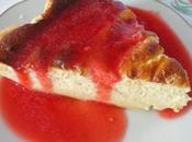 Tarte fromage blanc coulis fraises
