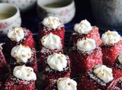 Gâteau Francis Carré rouge l’île Maurice, quatre quart enrobé sirop noix coco