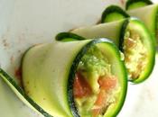 Roulés courgettes guacamole
