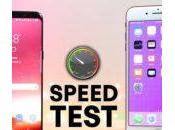 Galaxy iPhone Plus test rapidité