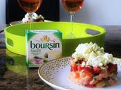 Nous avons testé: Tartare saumon, fraises Boursin® Bouquet basilic Ciboulette