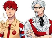 logos fast-food version Manga