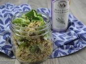 Salade quinoa feuilles chou-fleur graines tournesol