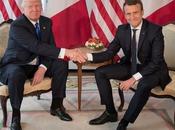 Trump Macron l'épreuve poignée mains
