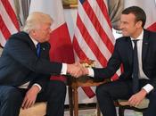 poignée mains Macron Trump diplomatie coup boule Zidane football