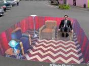 Twin Peaks: street anamorphose signé Leon Keer