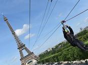 photos vidéos gagnants #SmashPerrier sautant depuis 2ème étage Tour Eiffel