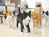 Jekca chats grandeur nature briques LEGO