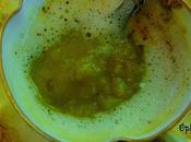 Cappuccino pois verts secs parfums indiens lait coco