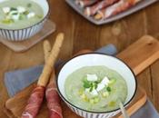 Velouté d'avocat citron vert, concombre feta