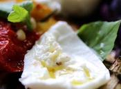 Légumes d'été four burrata