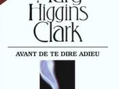 Avant dire adieu Mary Higgins Clark