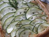 Fine tarte courgette, thym miel