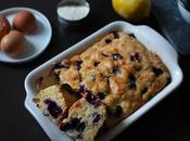 Gâteau moelleux myrtilles, citron lait ribot