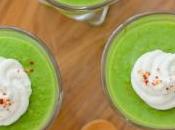 Cappuccino petits pois mousse roquefort