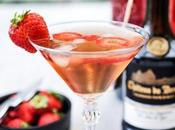 Cocktail Calva fraise avec plus visite distillerie Calvados Château Breuil.