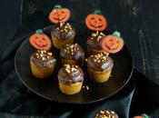 Cupcakes vegan d'Halloween potiron chocolat