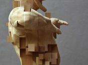 sculptures artistiques utilisent pixel comme source d’inspiration