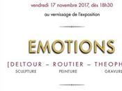 Exposition ÉMOTIONS Anne Deltour Philippe Routier Théophile novembre décembre