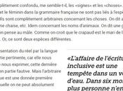 Alain L'écriture inclusive mots choses