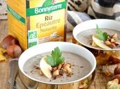 Velouté champignons noisettes torréfiées