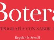 Botera, typographie offerte, déguster comme