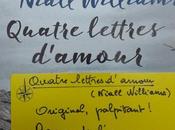 Quatre lettres d’amour