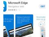 Microsoft Edge version finale enfin disponible l’App Store