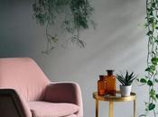 fauteuil velours rose blush