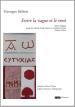 (Note lecture) Georges Séféris, "Entre vague vent", France Burghelle-Rey